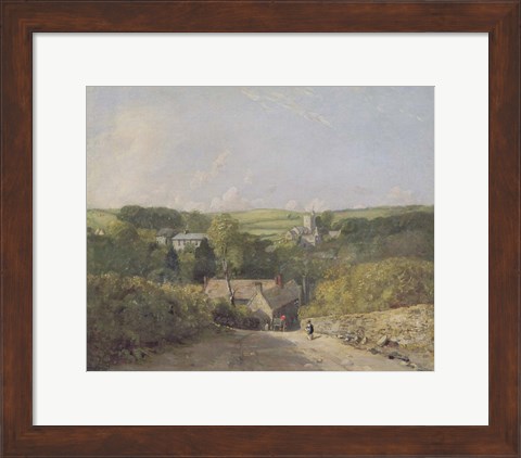 Framed View of Osmington Village with the Church and Vicarage Print