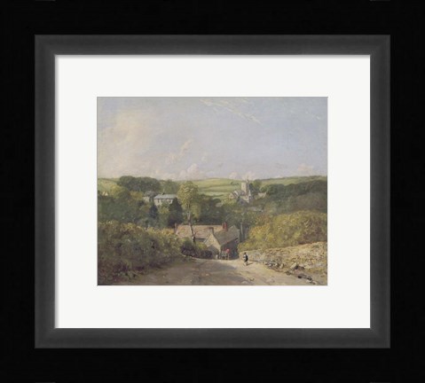 Framed View of Osmington Village with the Church and Vicarage Print