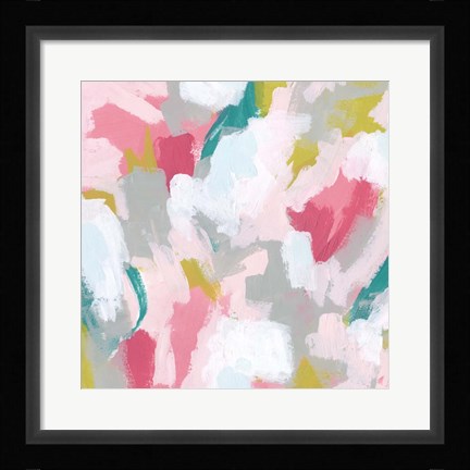 Framed Pink Scramble II Print