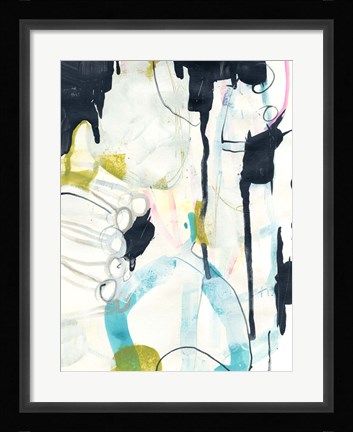 Framed Graffiti Split I Print