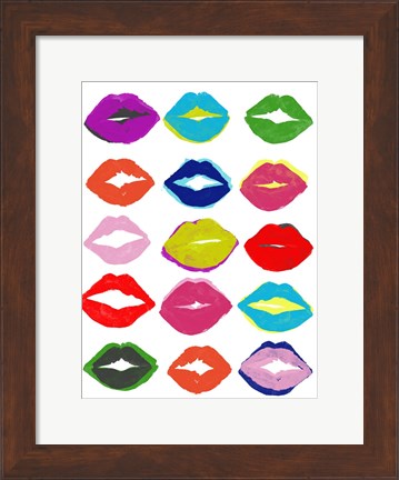 Framed Kiss Kiss II Print