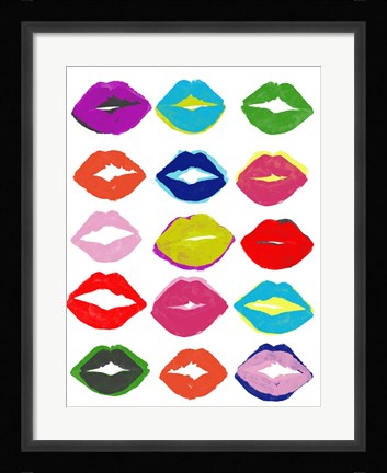 Framed Kiss Kiss II Print