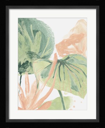 Framed Blush Breeze I Print