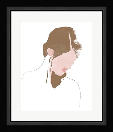 Framed Modern Contour Portrait III Print