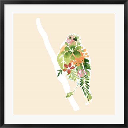 Framed Foliage &amp; Feathers III Print