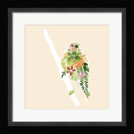 Framed Foliage &amp; Feathers III Print