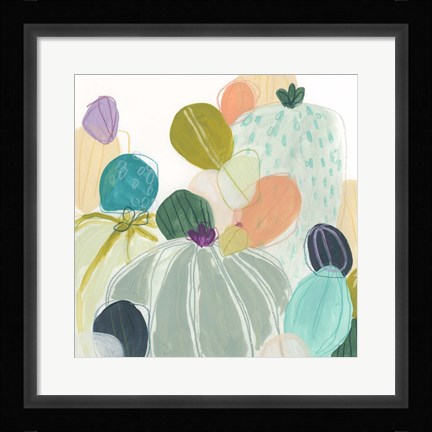 Framed Candy Cactus I Print
