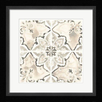 Framed Monochrome Motif I Print