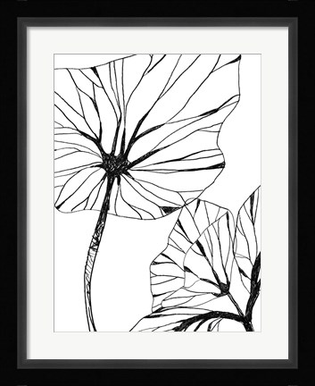 Framed Linear Tropics III Print
