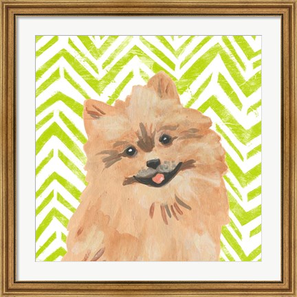 Framed Parlor Pooches IV Print