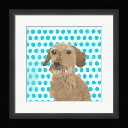 Framed Parlor Pooches VI Print
