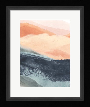 Framed Soft Waves II Print