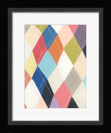 Framed Harlequin Hopscotch II Print