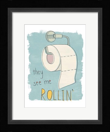 Framed Potty Pun I Print
