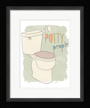 Framed Potty Pun IV Print
