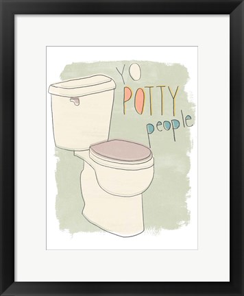 Framed Potty Pun IV Print