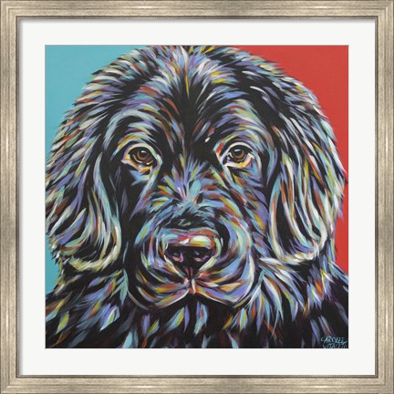 Framed Canine Buddy I Print