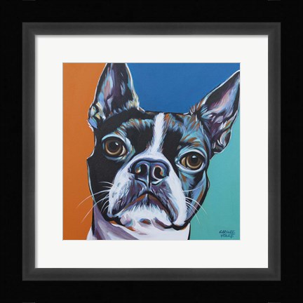 Framed Dog Friend III Print