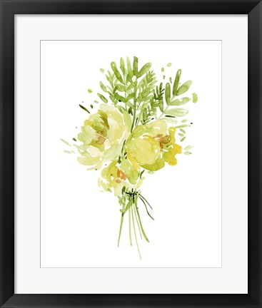 Framed Bouquet with Peony I Print