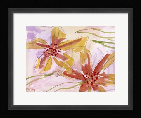 Framed Aromatic Flowers I Print