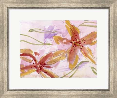 Framed Aromatic Flowers II Print