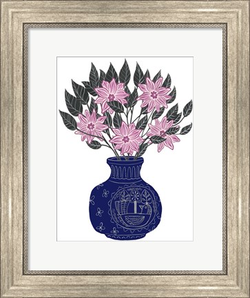 Framed Painted Vase II Print