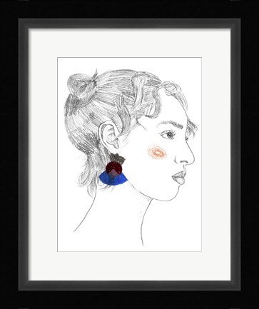 Framed Glance II Print