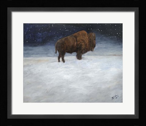 Framed Journey Through the Snow I Print