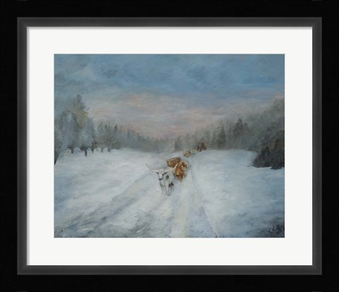 Framed Journey Through the Snow IV Print