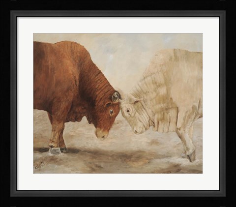 Framed Stand Off I Print