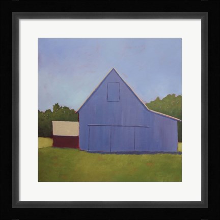 Framed Primary Barns I Print