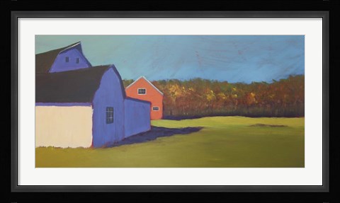 Framed Primary Barns VIII Print