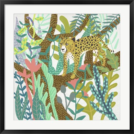 Framed Jungle Roar I Print
