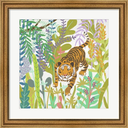 Framed Jungle Roar II Print