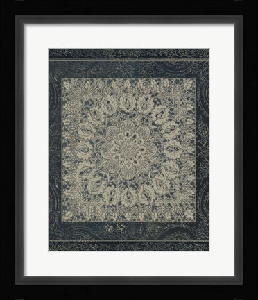 Framed Market Batik I Print