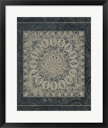 Framed Market Batik I Print