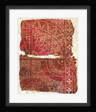 Framed Glimmer Sari I Print