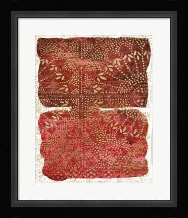 Framed Glimmer Sari II Print