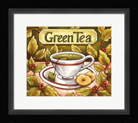 Framed Tea Time Green Tea Print