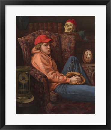 Framed No League of Her Own Print