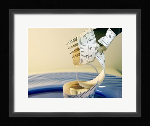 Framed Fork And Measuring Tape 1 Print