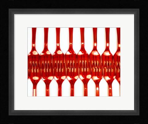 Framed Forks 9 Print