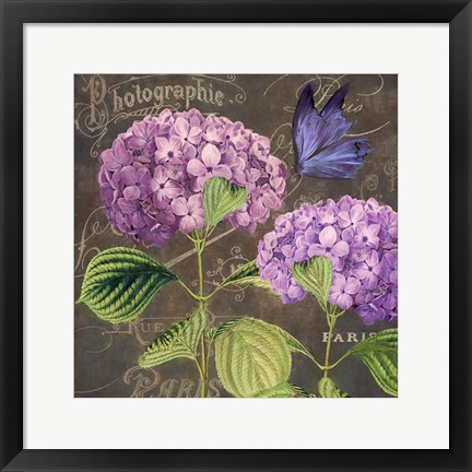 Framed Purple Hydrangea Print