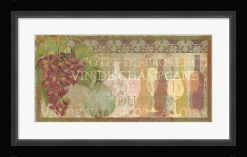 Framed Wining and Dining - Rose Wine Print