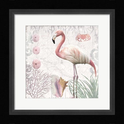 Framed Waders I Flamingo Print
