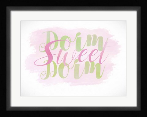 Framed Dorm Sweet Dorm Print