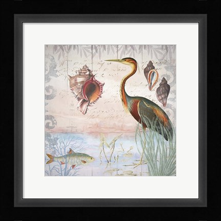 Framed Waterside Birds II Print