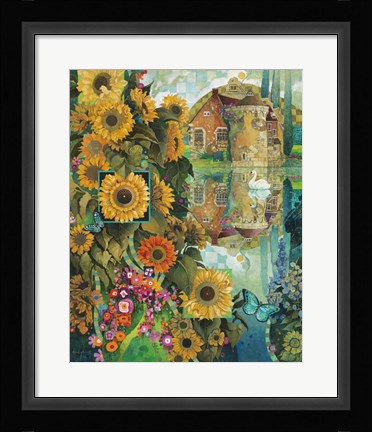 Framed Lively View in Kent Print