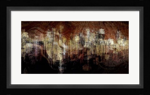 Framed City on the Edge Print
