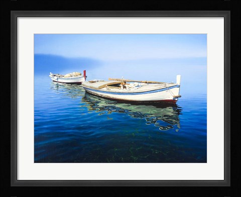 Framed Mist Over The Sea Print